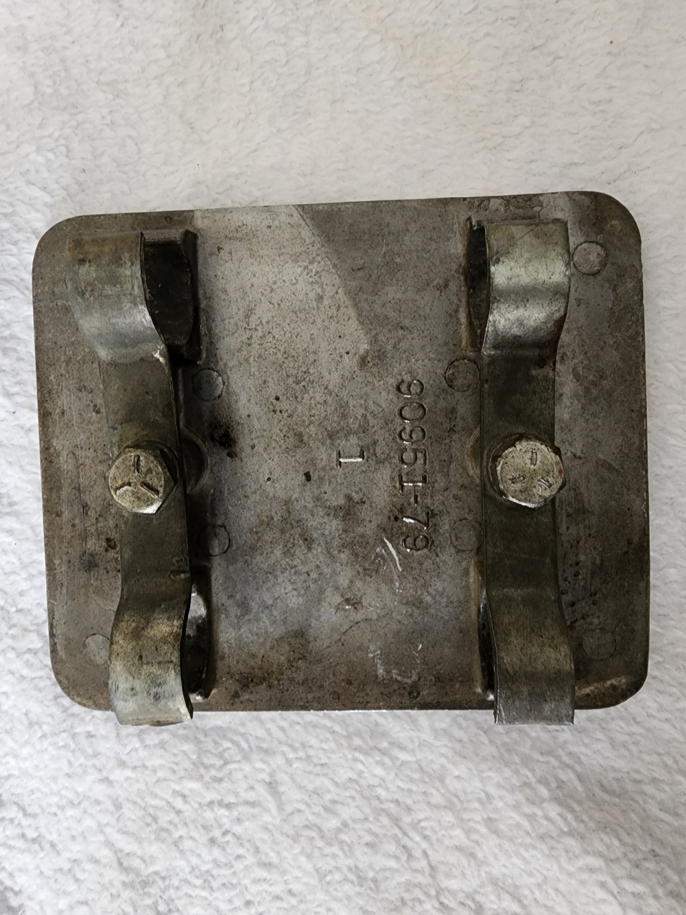 vintage Harley-Davidson saddlebag rail plate - Picture 4 of 4
